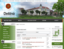 Tablet Screenshot of destna.cz